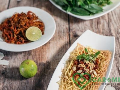 Cassava noodle with beef jerky